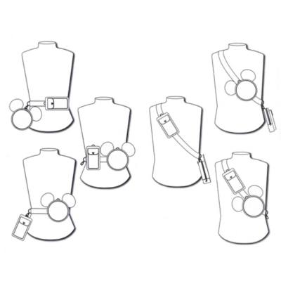 Disney Pins Rectangular White Pin Trading Pouch