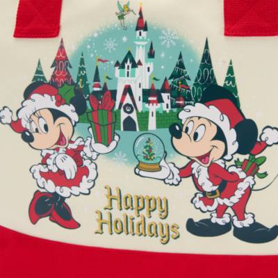 Mickey Mouse and Friends Holiday Canvas Tote Bag