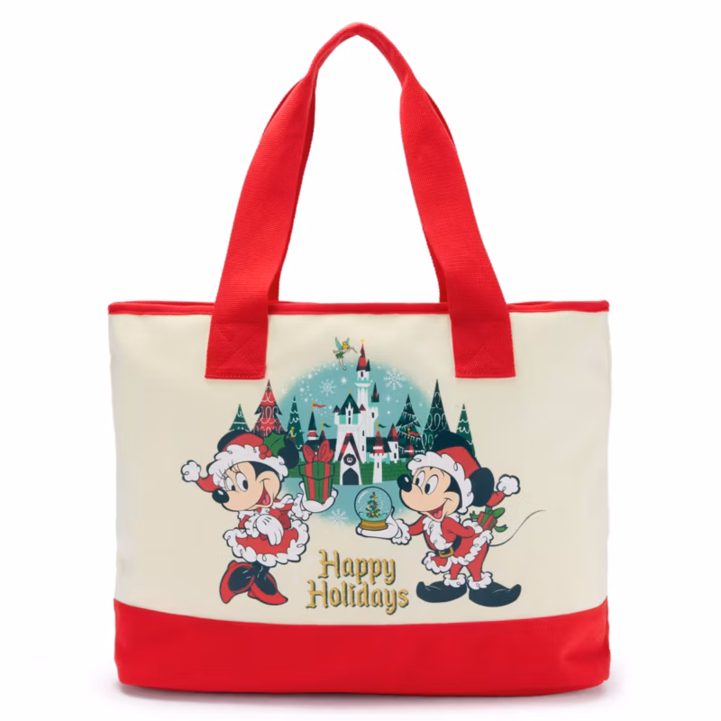 Mickey Mouse and Friends Holiday Canvas Tote Bag