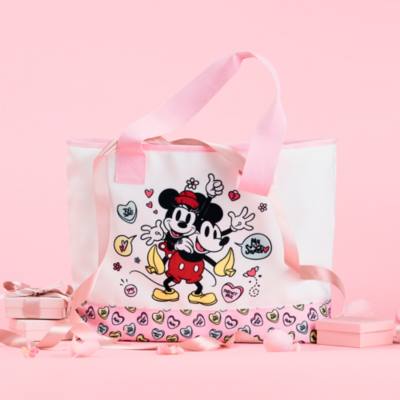 Mickey and Minnie Mouse Canvas Tote Bag