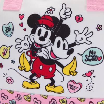 Mickey and Minnie Mouse Canvas Tote Bag