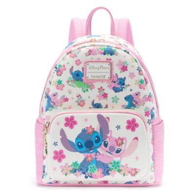 Stitch, Angel and Scrump Loungefly Mini Backpack, Lilo & Stitch