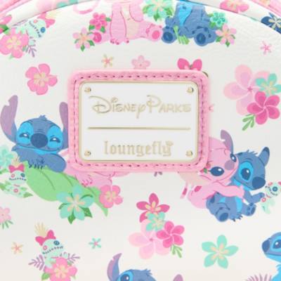 Stitch, Angel and Scrump Loungefly Mini Backpack, Lilo & Stitch