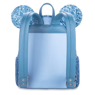 Minnie Mouse Sequin Loungefly Mini Backpack, Hydrangea
