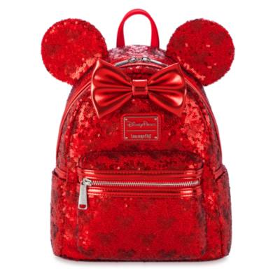 Minnie Mouse Red Sequin Loungefly Mini Backpack