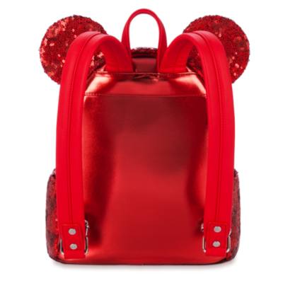 Minnie Mouse Red Sequin Loungefly Mini Backpack