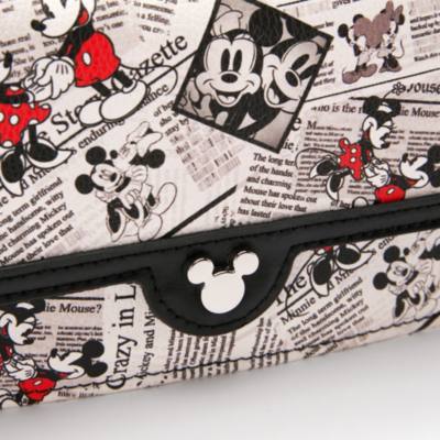 Mickey Mouse Crossbody Bag in Newspaper Print for Adults