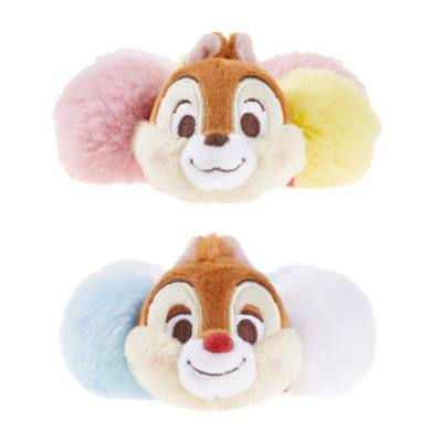 Chip & Dale Plush Hair Tie Set, PomPom Chip & Dale