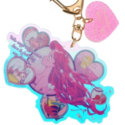 Ariel, Flounder and Sebastian Keychain, Tokimeki Mermaid