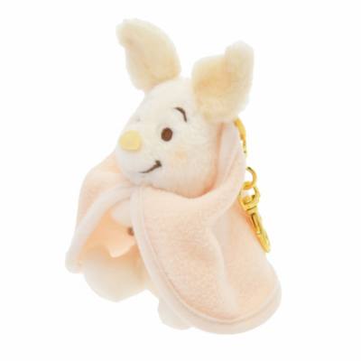 Piglet Plush Keychain, White Pooh