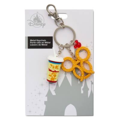 蝴蝶餅造型米奇和米妮鎖匙扣