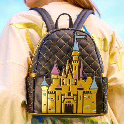 Loungefly Disneyland Resort 70th Anniversary Sleeping Beauty Castle Mini Backpack