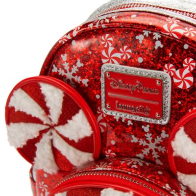 Mickey Mouse Icon Peppermint Swirl Loungefly Mini Backpack