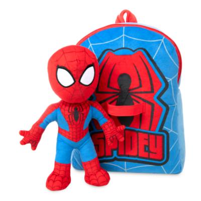 Spider-Man Backpack and Plush Set for Kids