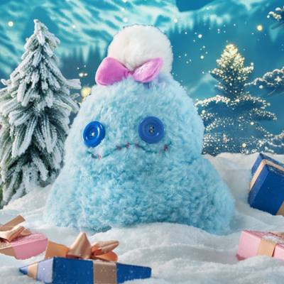 Scrump Plush Beanie, Snow Festival Stitch