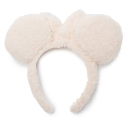 Minnie Mouse Sherpa Ears Headband for Adults