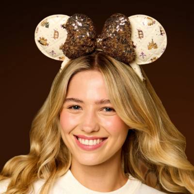 Minnie Mouse Ears Headband for Adults, Disneyland 70th Anniversary