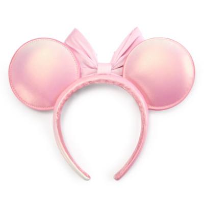 Minnie Mouse Pink Pearled Ears Headband for Adults