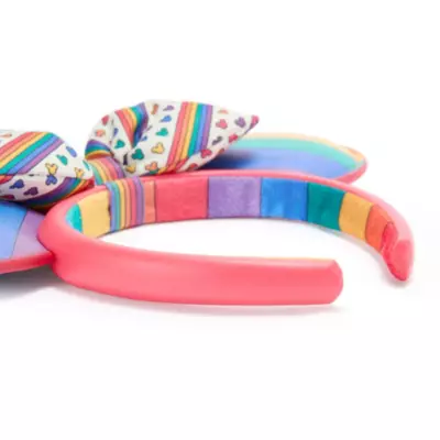 Minnie and Mickey Mouse Ears Headband with Bow for Adults, Disney Pride Collection