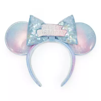 Minnie Mouse Happy Birthday Ears Headband for Adults