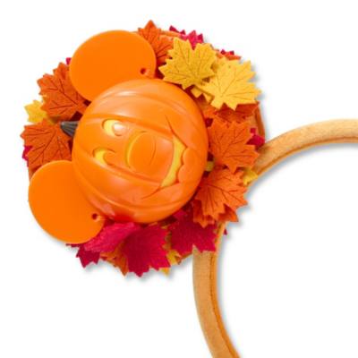 Mickey Mouse Light-Up Jack-o'-Lantern Wreath Ear Headband