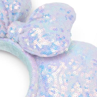 Minnie Mouse Sequin Cotton Candy Ears Headband for Adults