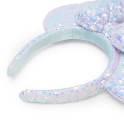 Minnie Mouse Sequin Cotton Candy Ears Headband for Adults