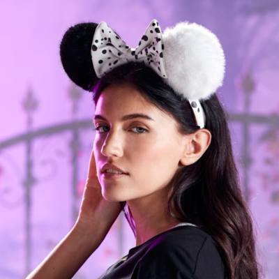 Cruella De Vil Ears Headband for Adults, 101 Dalmatians