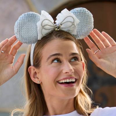 Minnie Mouse Holiday Gem Ears Headband for Adults