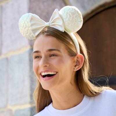 Mickey Mouse Icon Quilted Iridescent Loungefly Ears Headband for Adults