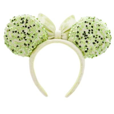 Minnie Mouse Sequined Ears Headband for Adults, Tinker Bell Green