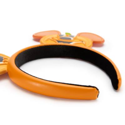 Mickey Mouse Jack-o'-Lantern Halloween Ears Headband for Adults
