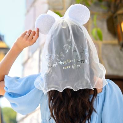 Cinderella Ears Headband Bridal Veil for Adults