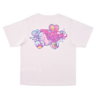 Ariel, Flounder and Sebastian White T-shirt for Women, Tokimeki Mermaid