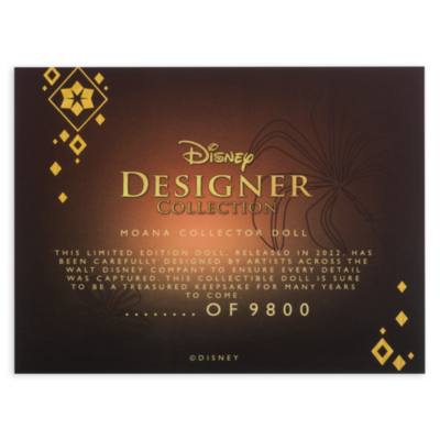 Moana Disney Designer Collection Limited Edition Doll
