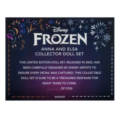 Anna and Elsa Collector Doll Set by Brittney Lee, Limited Edition