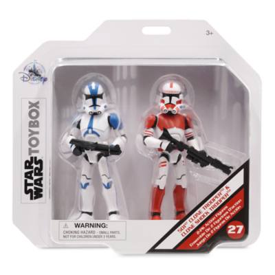 501st Clone Trooper and Clone Shock Trooper Action Figure Set, Star Wars Toybox