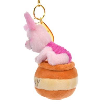 Piglet Plush Keychain, Honey Day
