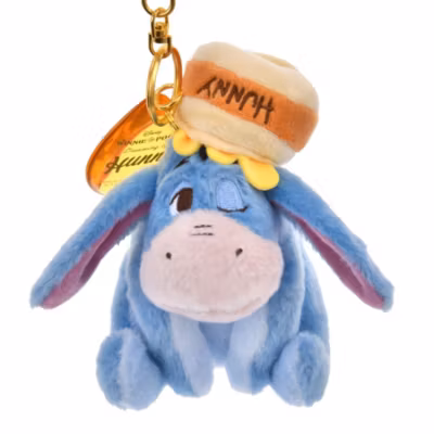 Eeyore Plush Keychain, Honey Day