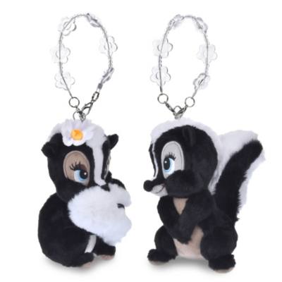 Miss Skunk Plush Keychain, Bambi