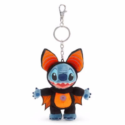 Stitch Halloween Bat Plush Keychain Bag Charm, Lilo & Stitch