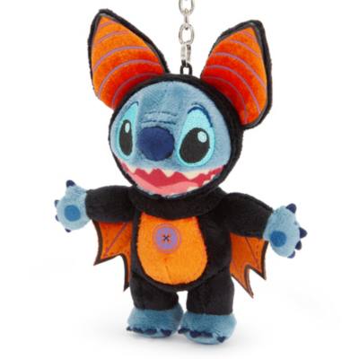 Stitch Halloween Bat Plush Keychain Bag Charm, Lilo & Stitch