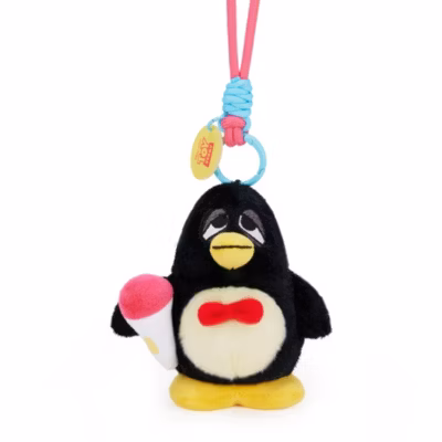玩心遊戲系列吱吱絨毛玩偶鑰匙圈