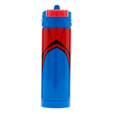 Spider-Man Stainless Steel Water Bottle with Built-In Straw