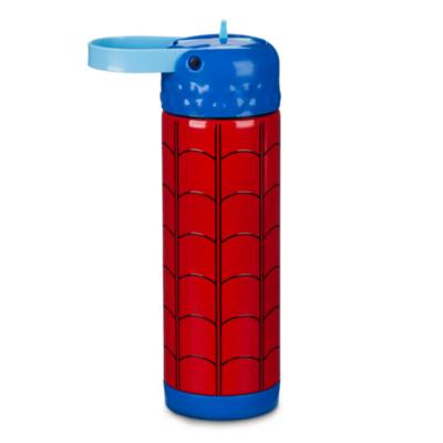 Spider-Man Stainless Steel Water Bottle with Built-In Straw