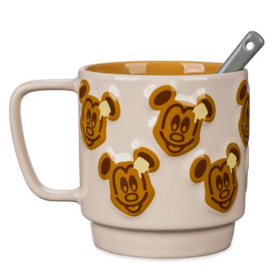 Disneyland Resort Mickey Mouse Waffle Mug and Spoon