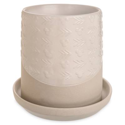 Mickey Mouse Icon Plant Pot and Saucer, Disney Homestead Collection