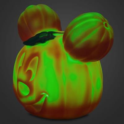 Mickey Mouse Halloween Small Light-Up Jack-o'-Lantern