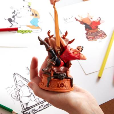Gaston Singing Living Magic Sketchbook Ornament, Beauty and the Beast