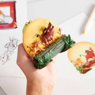 《獅子王》辛巴、丁滿和彭彭插畫吊飾